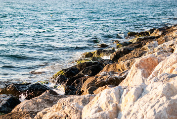 Blue sea, rocks