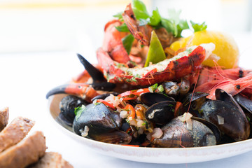 Seafood - lobster and shrimp