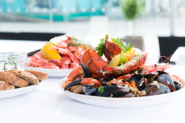 Seafood - lobster and shrimp