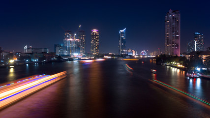 Fototapeta na wymiar Chao Phraya in Bangkok, Thailand