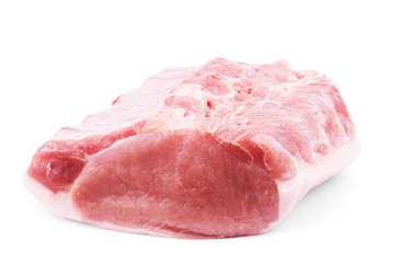 raw meat isolated on white