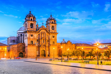 Fototapeta na wymiar Cusco, Peru the historic capital of the Inca Empire. Plaza de Armas.