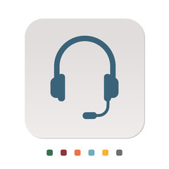 Papier Icon - Kopfhörer Support