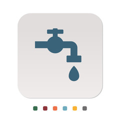 Papier Icon - Wasserhahn