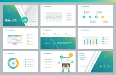 business presentation design template and page layout with cover design for brochure ,report,and book   template 