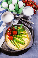 Omelette with vegetables