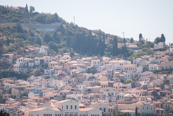 Samos island, greece, seen from the sea
