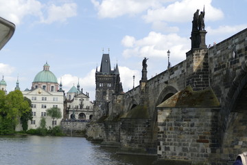 famous charles bridge in prague