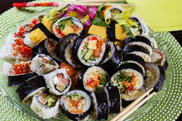 Japanese sushi plate