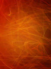 Abstract Elegant stroke on orange background 