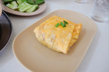 stuffed nutrias omelet in dish so delicious