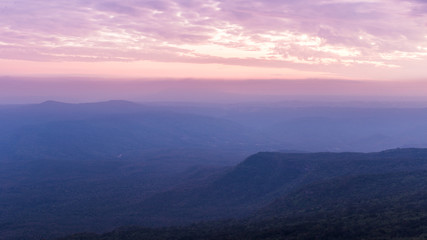 Abstract mountain view