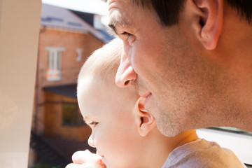 Father spends time with his son.