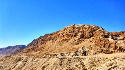 View of canyon in Judaean Desert
