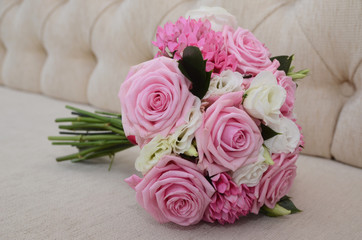 Wedding bouquet of roses