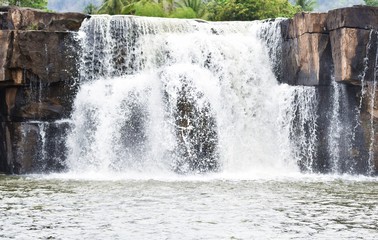 Waterfall name's Phoy waterfall,Wangthong,Phitsanulok in Thailand