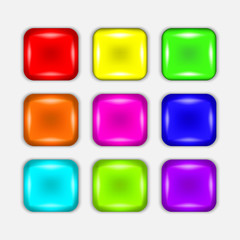 Colorful button set