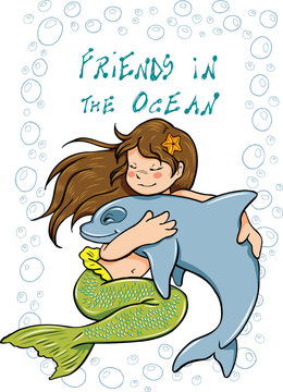 Friends in the ocean