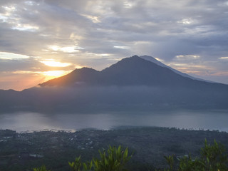 Mount Batur in Indonesia