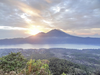 Mount Batur in Indonesia