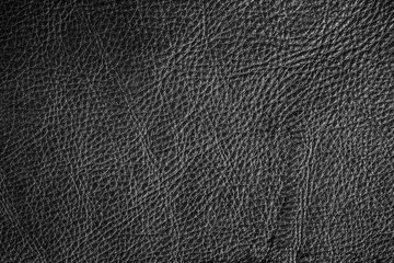 Black leather texture or leather background for design with copy space for text or image. Abstract texture pattern can use for art work on website.