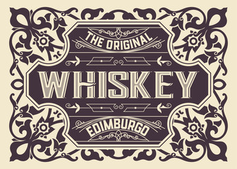 Old Whiskey Label