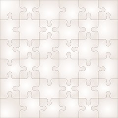 Großes weisses Puzzle