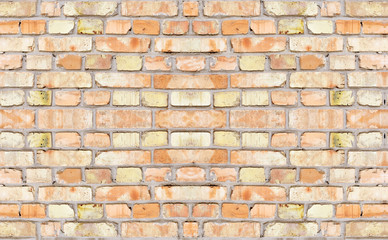 seamless cracked uneven brickwork