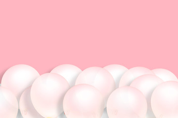 sweet pink balloon party