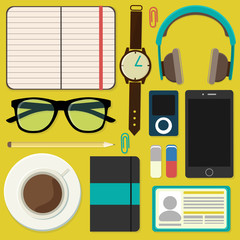 Flat design style modern vector illustration icons set