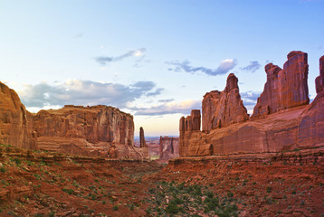 Wall Street in Arches National Park in Moab, Utah