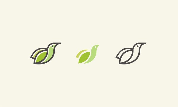 bird line logo design