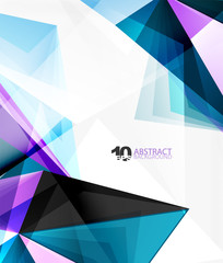 Fototapeta premium 3d triangle polygonal abstract vector