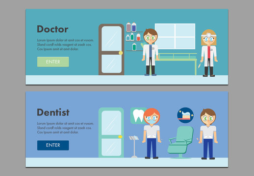 Two Health Care Web Banners