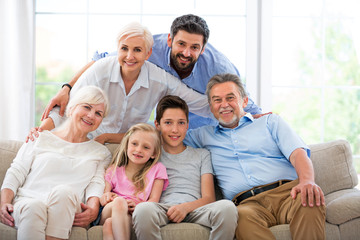Family of three generations
