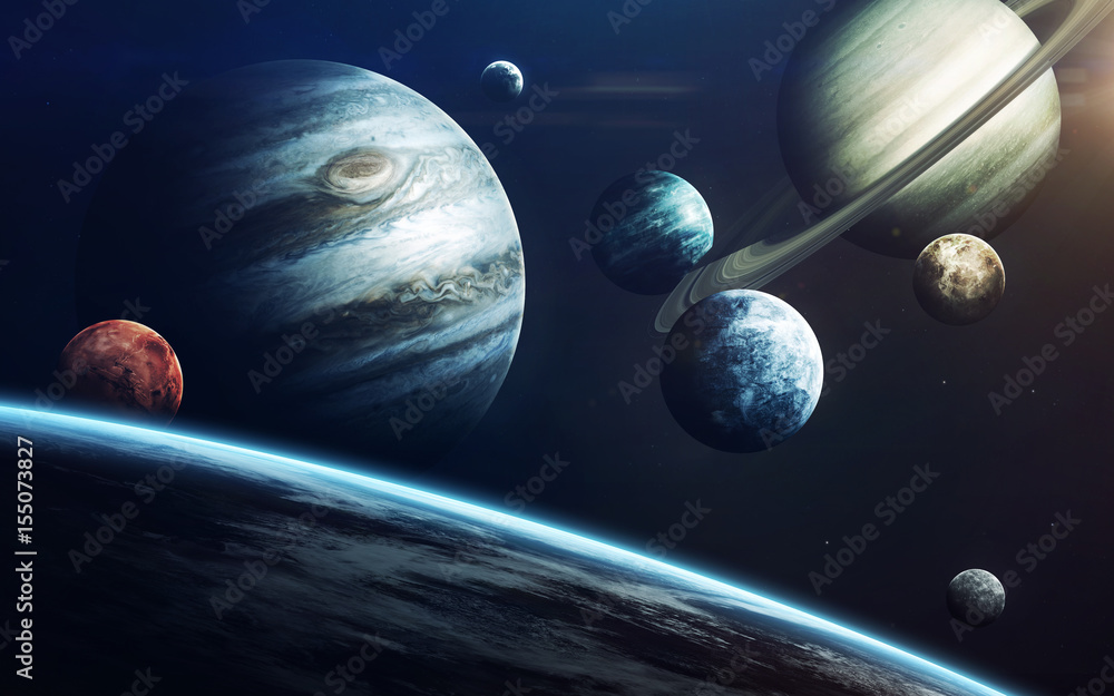 Canvas Prints planets of solar system. elements of this image furnished by nasa