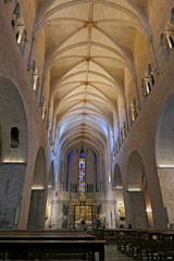 Girona Basilica  publica de San Felix o San Feliu vista general data de los 1ºtiempos del cristianismo en España