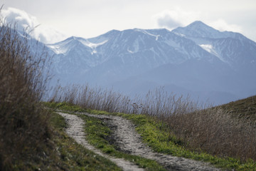 Path in the mountains