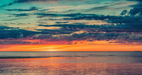 Amazing Sunset with epic clouds
