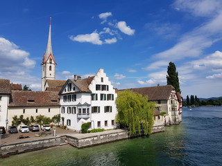 Obraz premium Kloster Sankt Georgen in Stein am Rhein