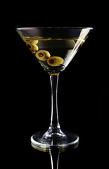 Martini with olives