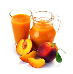 peach juice and fruit
