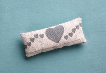 Little cushion with hearts