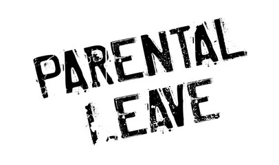 Parental Leave rubber stamp. Grunge design with dust scratches. Effects can be easily removed for a clean, crisp look. Color is easily changed.