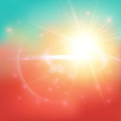 Obraz premium Warm summer background