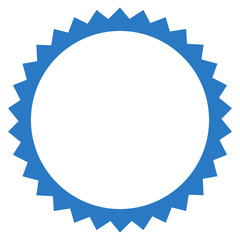 Seal Frame flat vector pictogram. An isolated illustration on a white background.