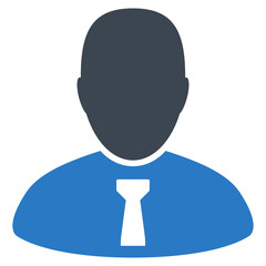 Chief flat vector illustration. An isolated illustration on a white background.