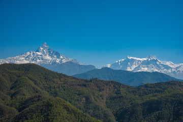 Fototapeta premium Pasmo Himalajów Annapurna, Nepal