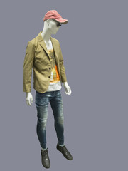 Naklejka premium Full-length male mannequin