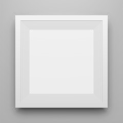 White square Picture Frame Mockup with Shadow